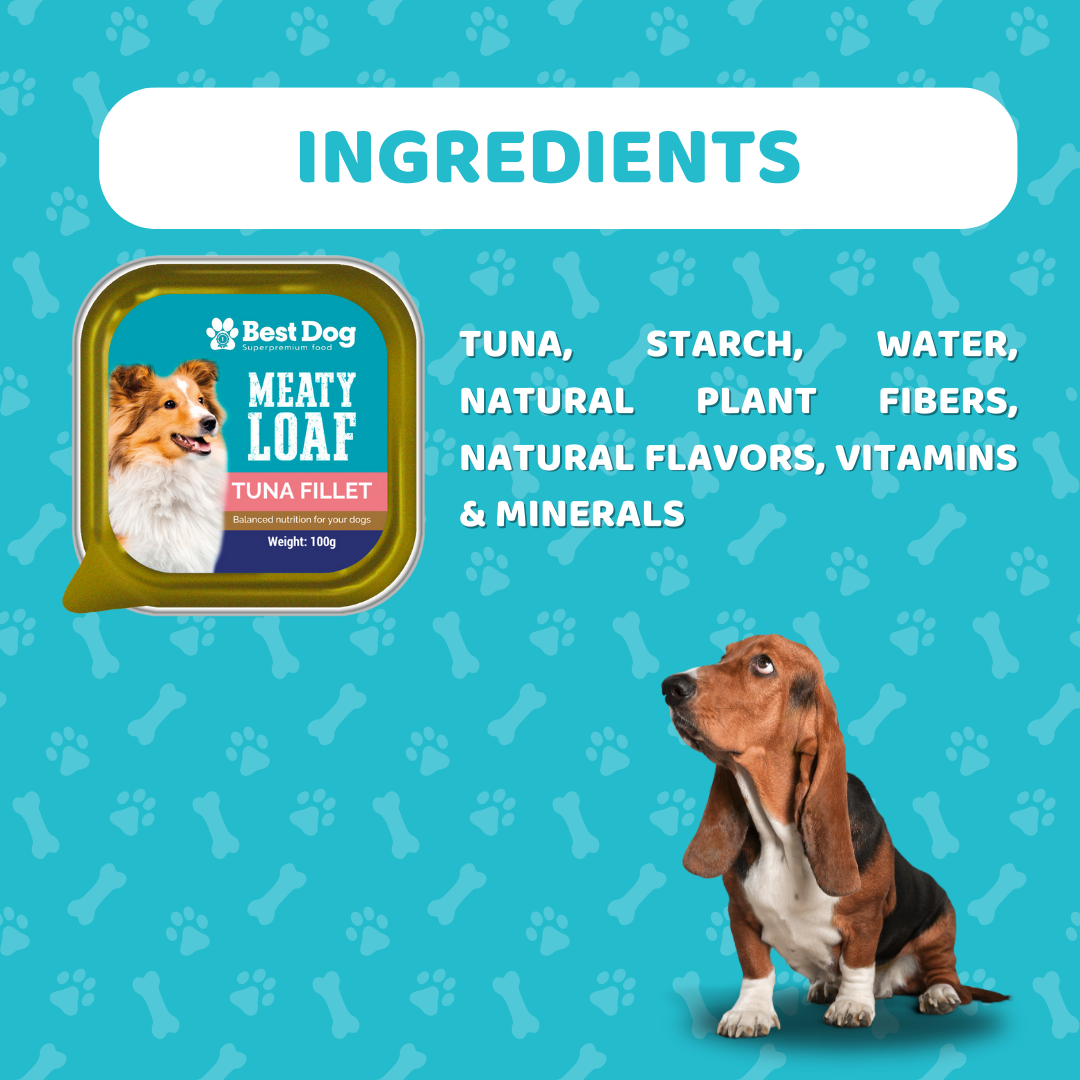 Best Dog Meaty Loaf Beef Steak - Super Premium Wet Dog Food (100g)