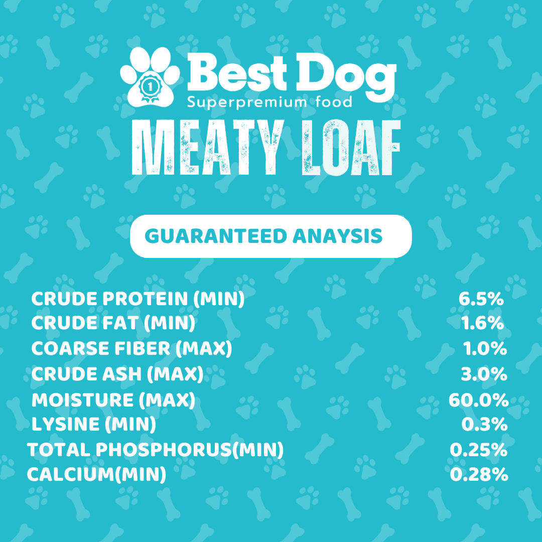 Best Dog Meaty Loaf Beef Steak - Super Premium Wet Dog Food (100g)