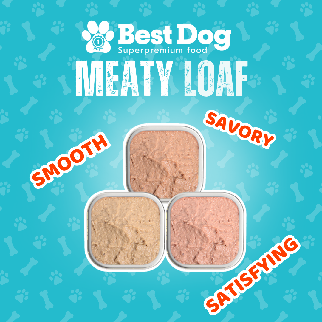Best Dog Meaty Loaf Beef Steak - Super Premium Wet Dog Food (100g)