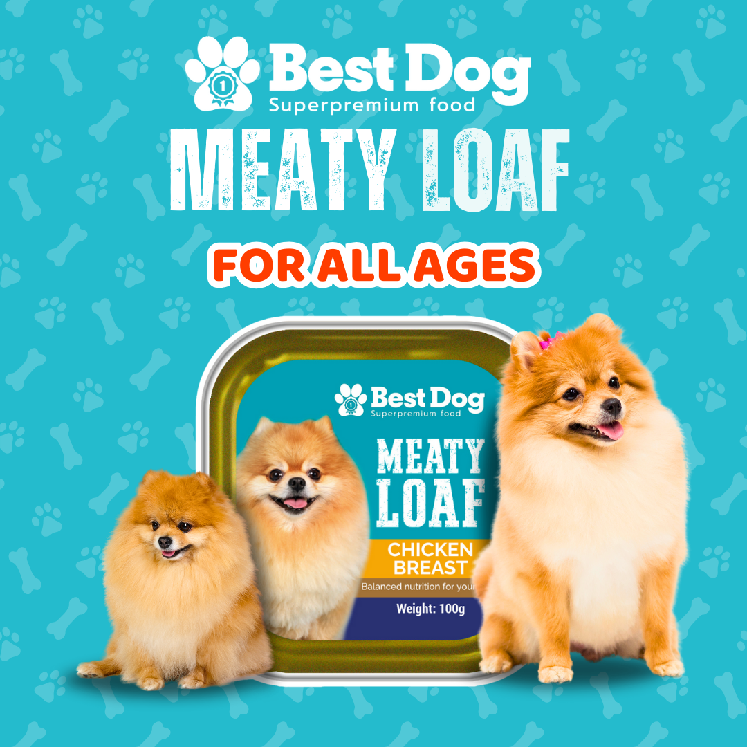 Best Dog Meaty Loaf Beef Steak - Super Premium Wet Dog Food (100g)