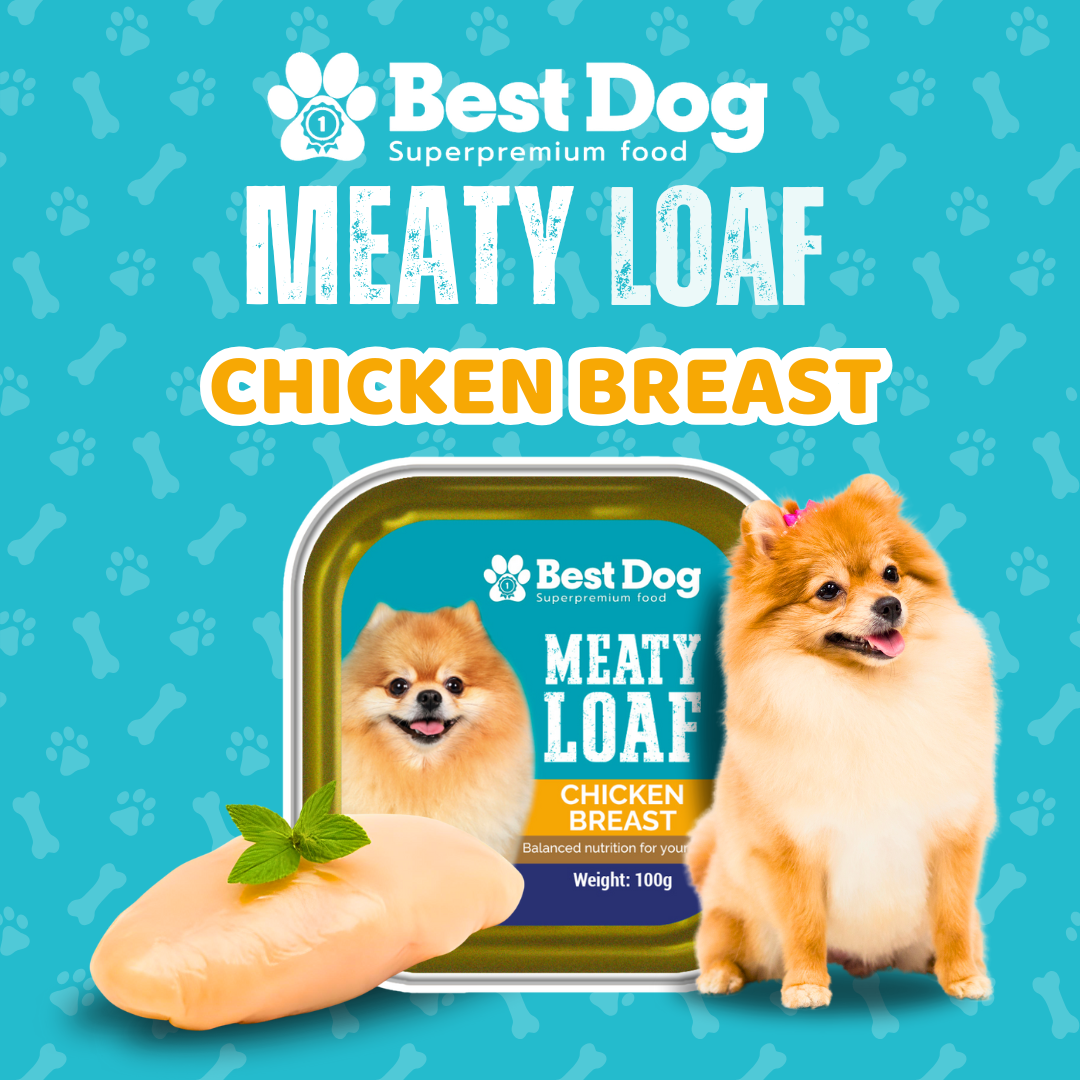 Best Dog Meaty Loaf Chicken Breast - Super Premium Wet Dog Food (100g)