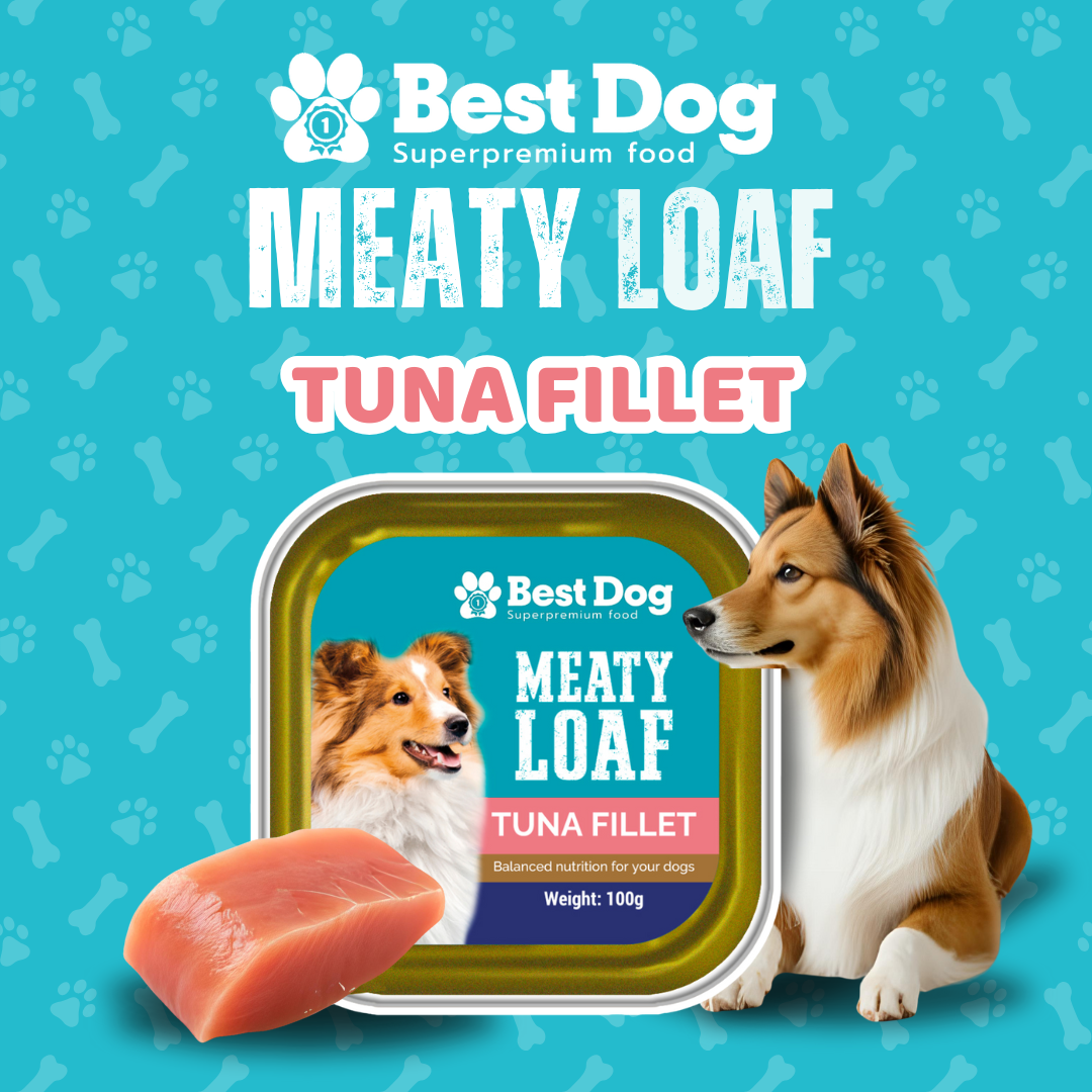 Best Dog Meaty Loaf Tuna Fillet - Super Premium Wet Dog Food (100g)