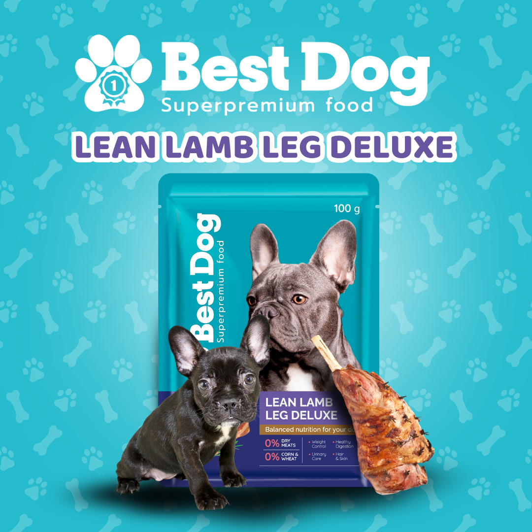 Best Dog Pouch 100g Lean Lamb Leg Deluxe | Wet Dog Food