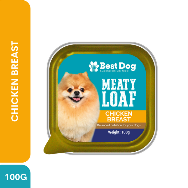 Best Dog Meaty Loaf Chicken Breast - Super Premium Wet Dog Food (100g)