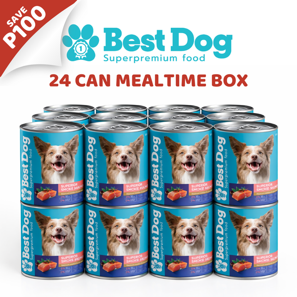 Best Dog Superior Smoked Salmon Wet Dog Food – 24 Can Bulk Case