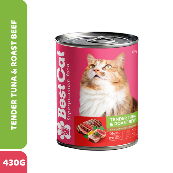 Best Cat Gourmet Mousse Tender Tuna and Roast Beef Grain Free Wet Cat Food